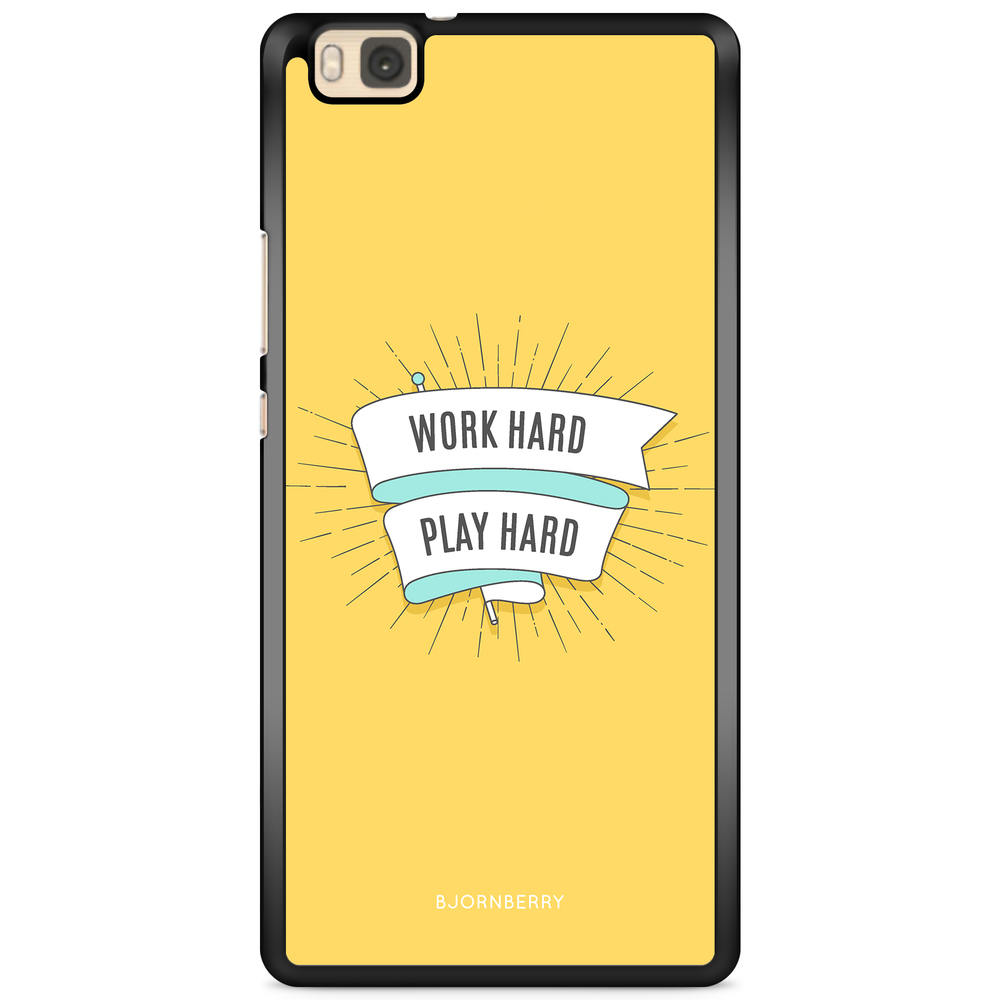 Huawei P8 Lite Case - Work hard play hard