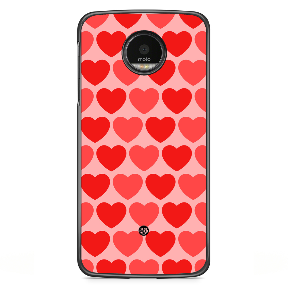 Motorola Moto G5S Plus Case - Red Hearts