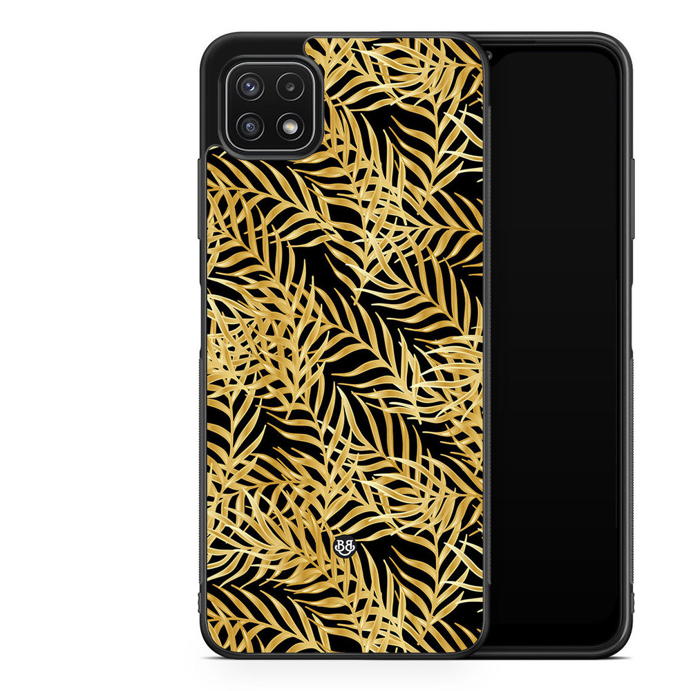 Samsung Galaxy A22 5G Case - Gold Palm