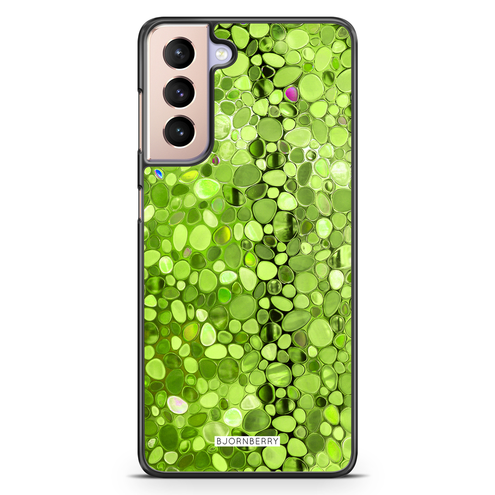 Samsung Galaxy S21 Case - Stained Glass Green