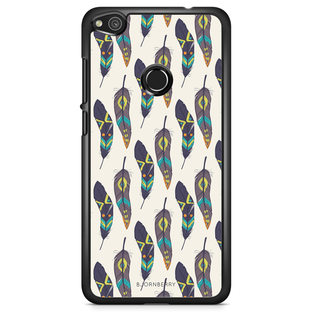 Huawei Honor 8 Lite Case - Ethnic Feathers