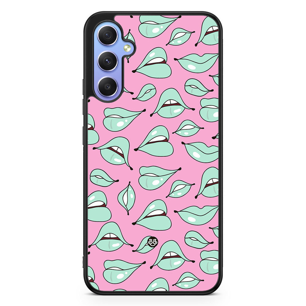 Samsung Galaxy A34 5G Case - Green Lips