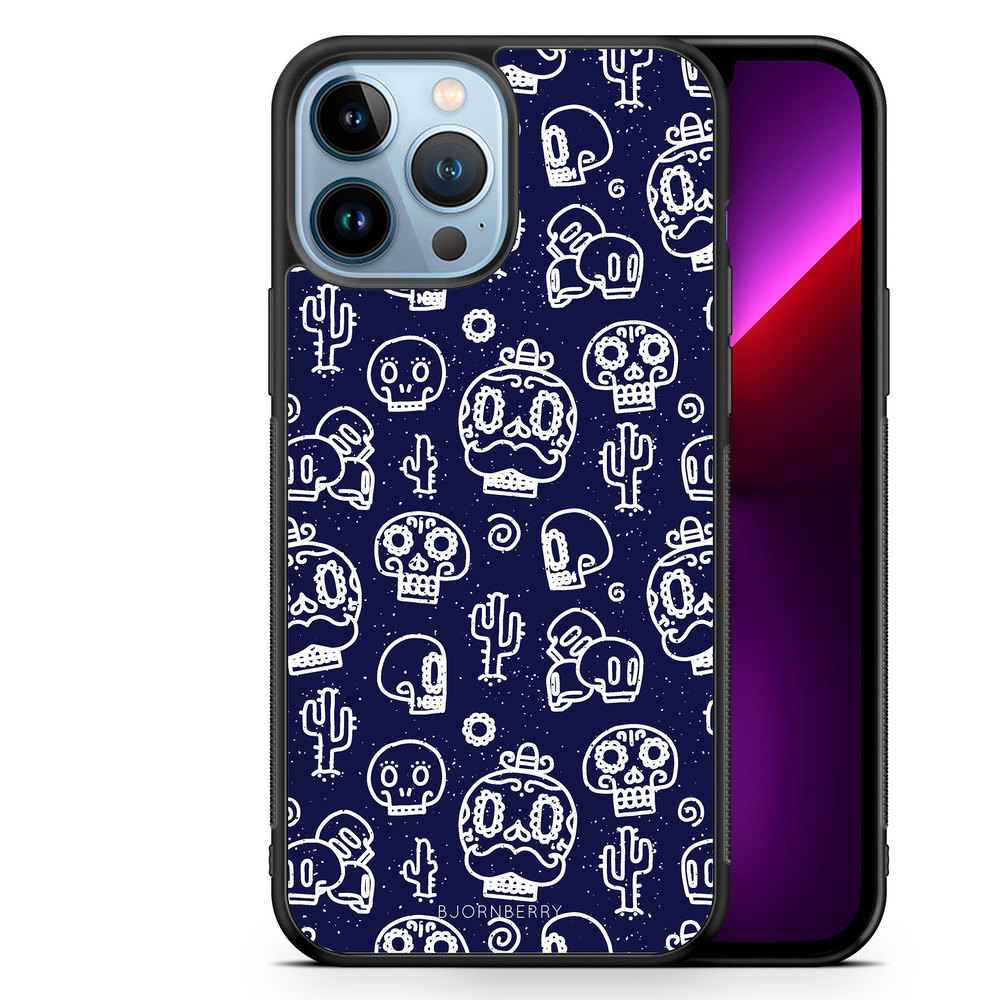 iPhone 13 Pro Max Case - Oldschool Skulls