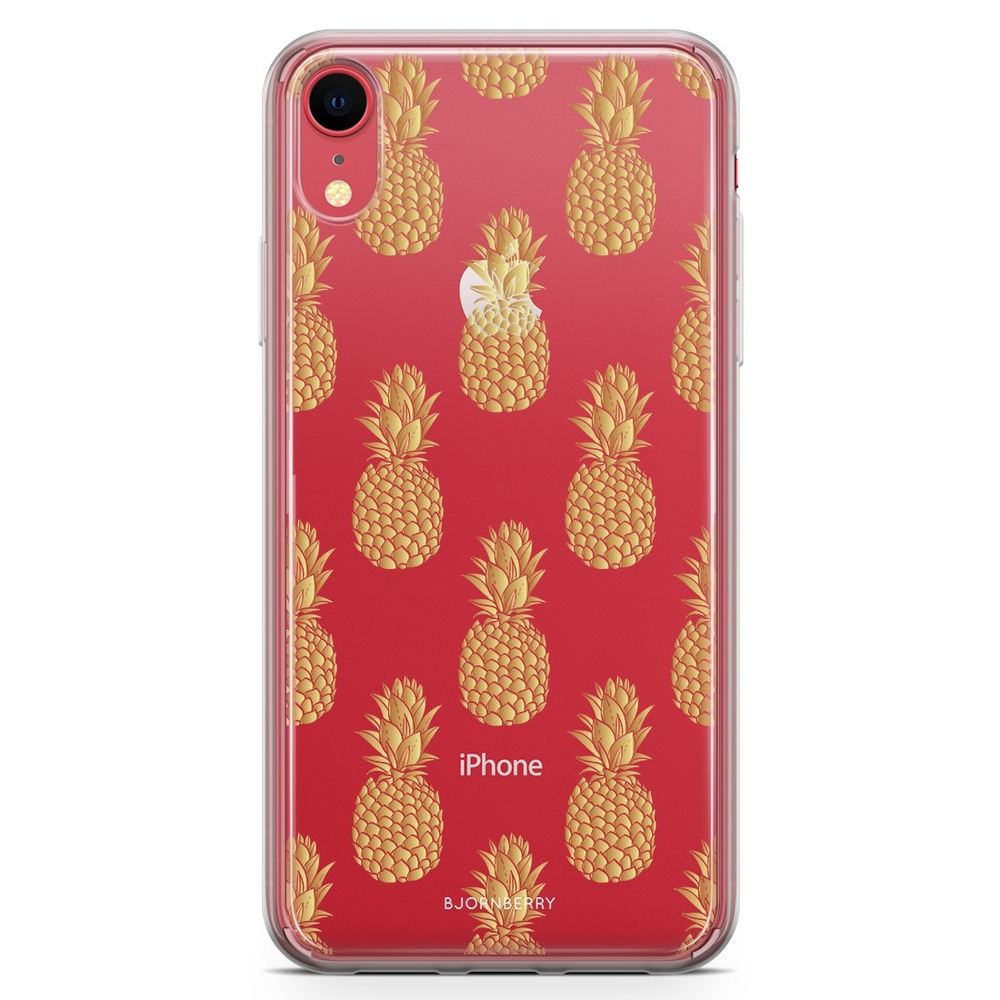 iPhone XR Fashion Skal - Guldiga Ananas