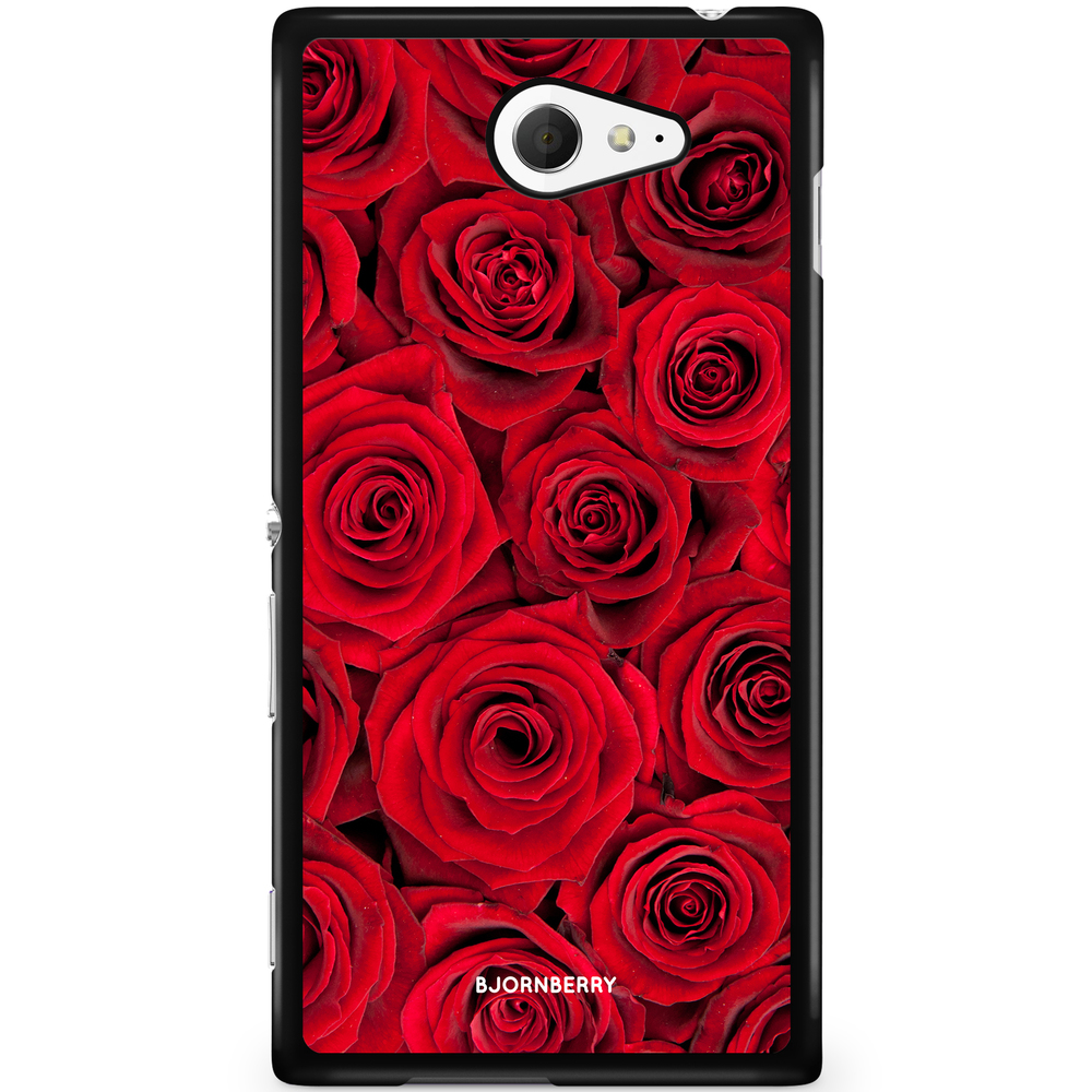 Sony Xperia M2 Aqua Case - Red Roses