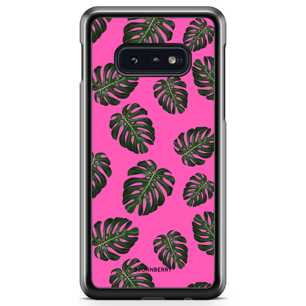 Samsung Galaxy S10e Case - Monstera Pink