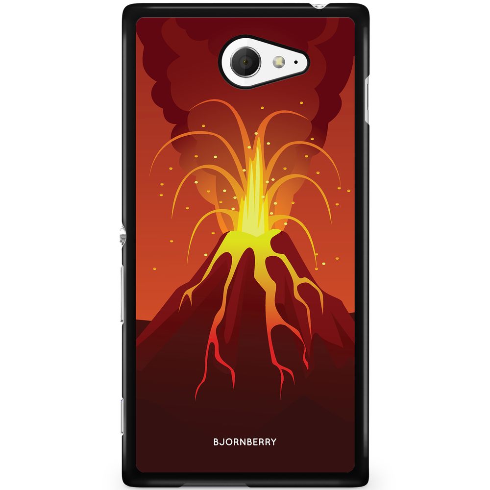Sony Xperia M2 Aqua Case - Cartoon Vulcano