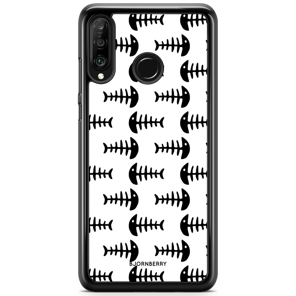 Huawei P30 Lite Case - Fish Skeleton