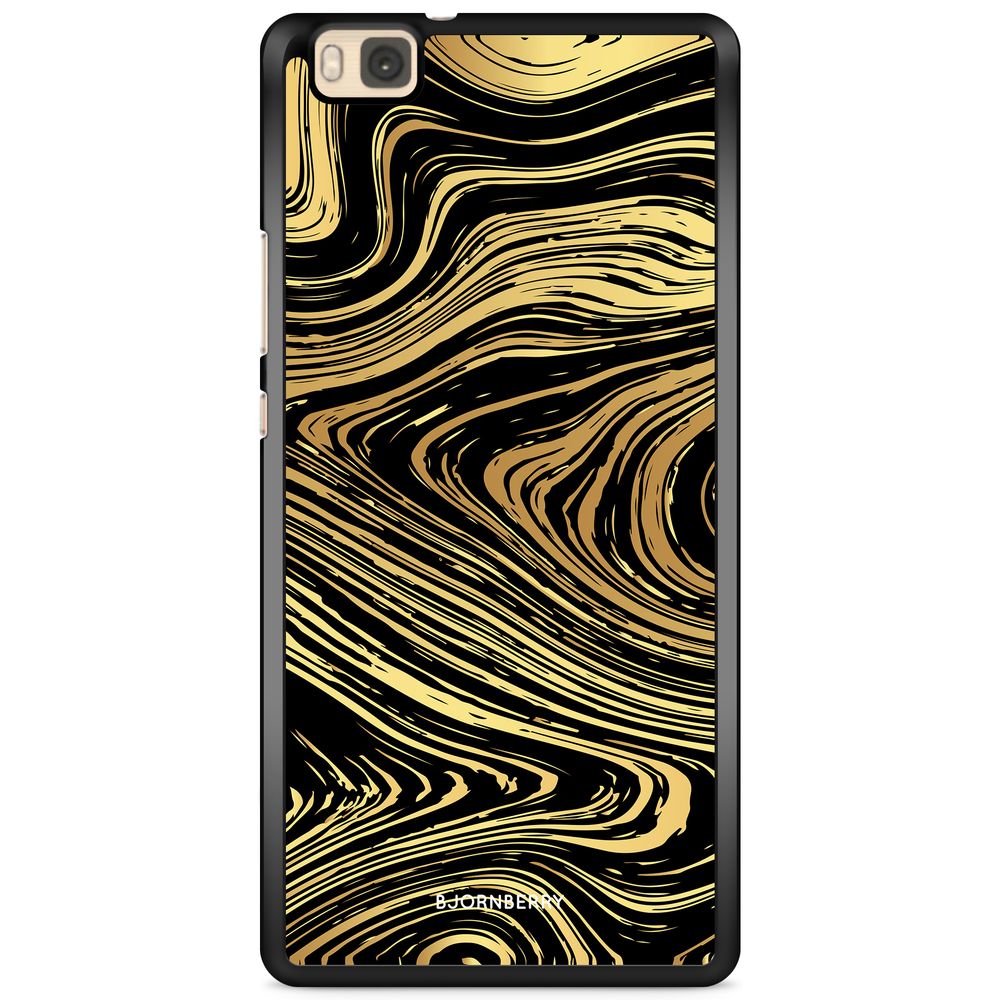 Huawei P8 Lite Case - Gold Marble