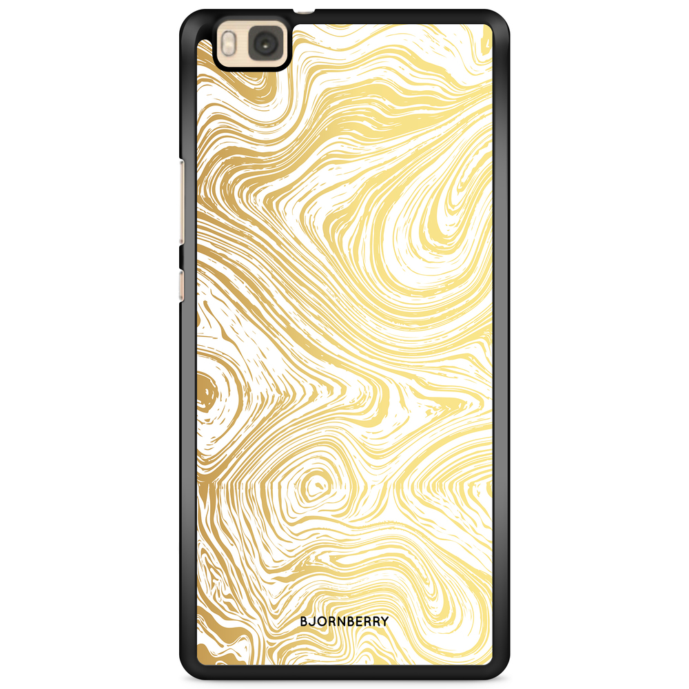 Huawei P8 Lite Case - Gold Marble