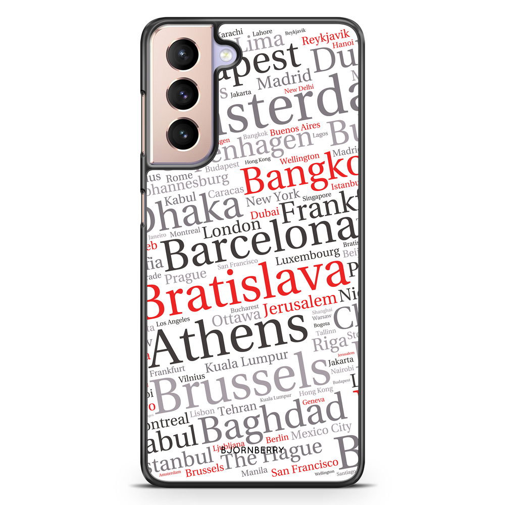 Samsung Galaxy S21 Case - City Names