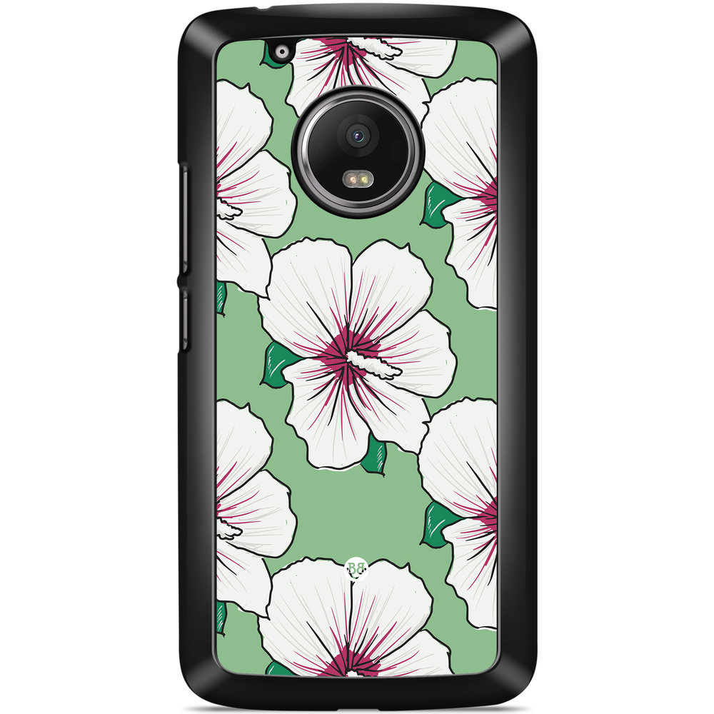 Moto G5 Plus Case - Creamy White Flowers