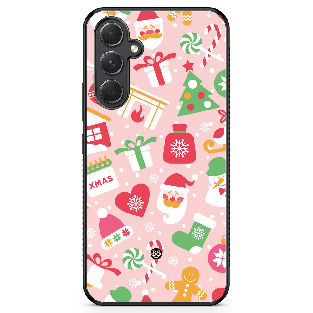 Samsung Galaxy A54 5G Case - Pink Christmas