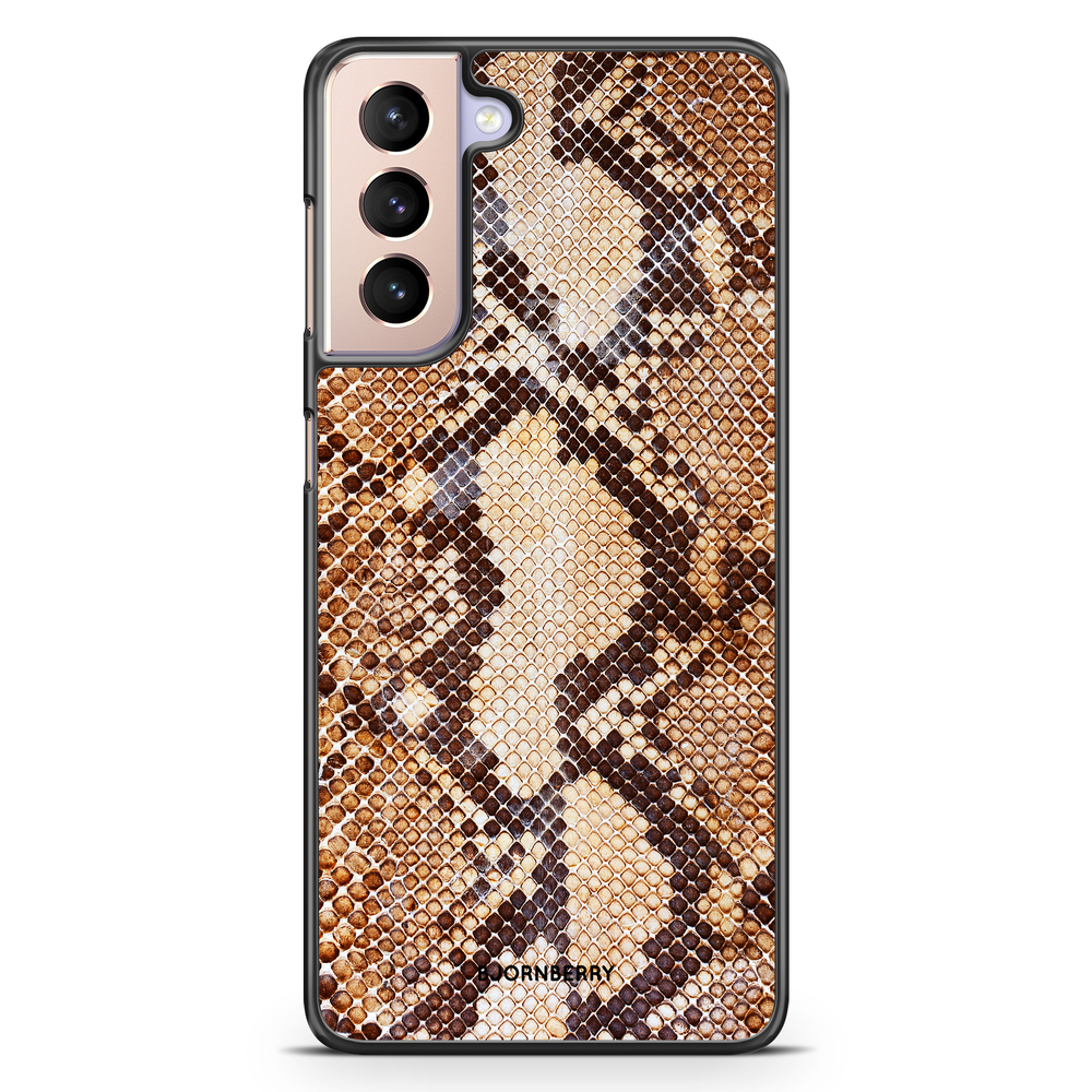 Samsung Galaxy S21 Case - Snakeskin Brown