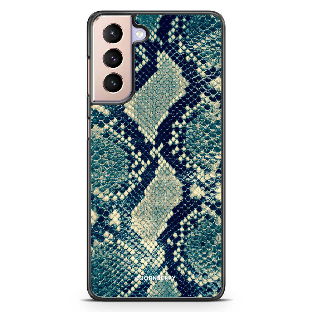 Samsung Galaxy S21 Case - Blue Snakeskin