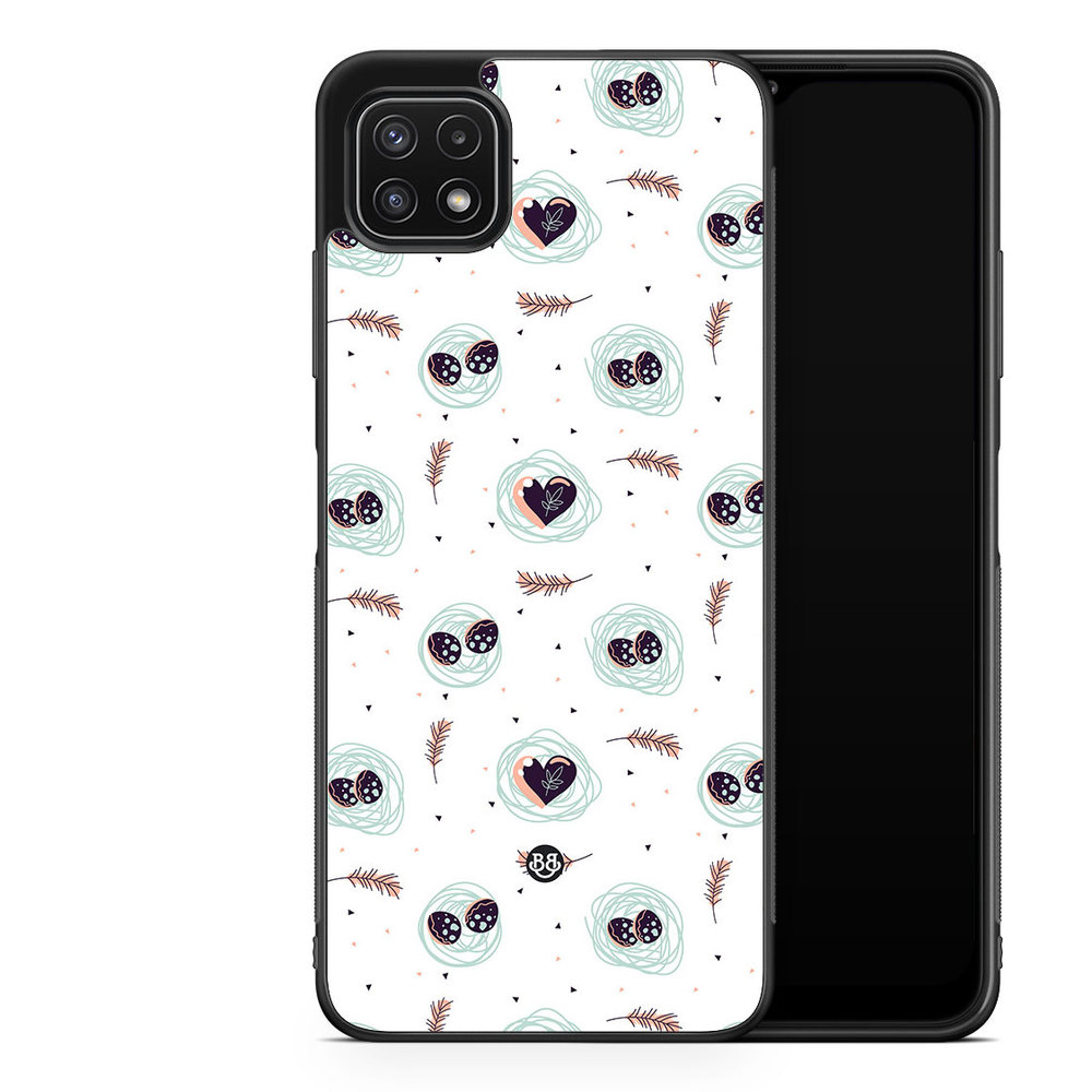 Samsung Galaxy A22 5G Case - Eggs and Hearts