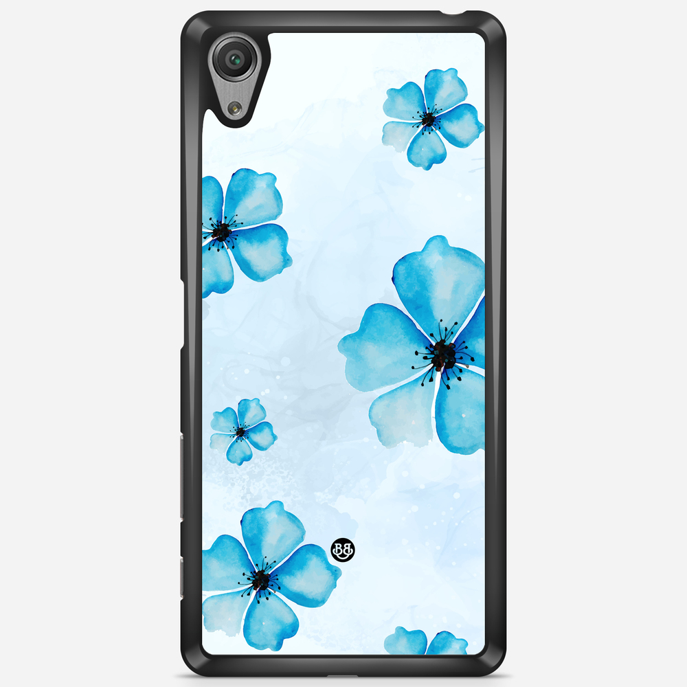 Sony Xperia X Performance Case - WILD BLOOM - Blue Bloom