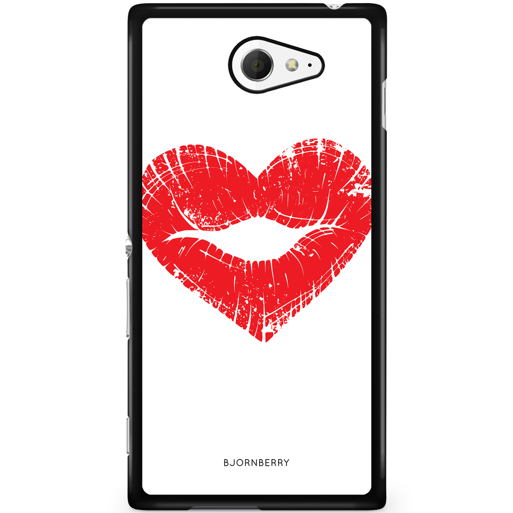 Sony Xperia M2 Aqua Case - Heart Lips