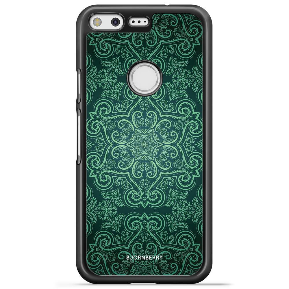 Google Pixel Case - Green Retro Pattern