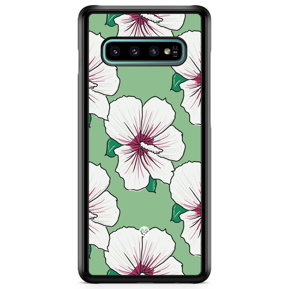 Samsung Galaxy S10 Case - Creamy White Flowers