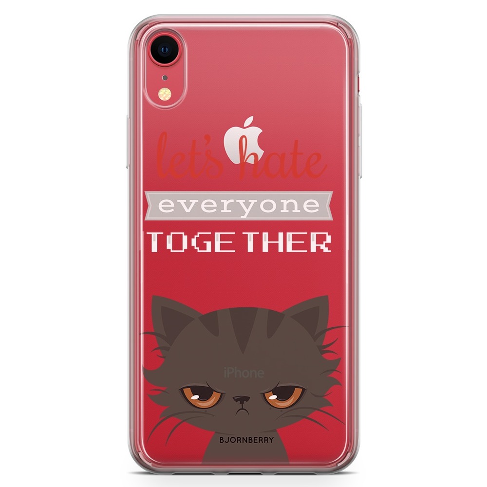 iPhone XR Fashion Case - Angry Cat