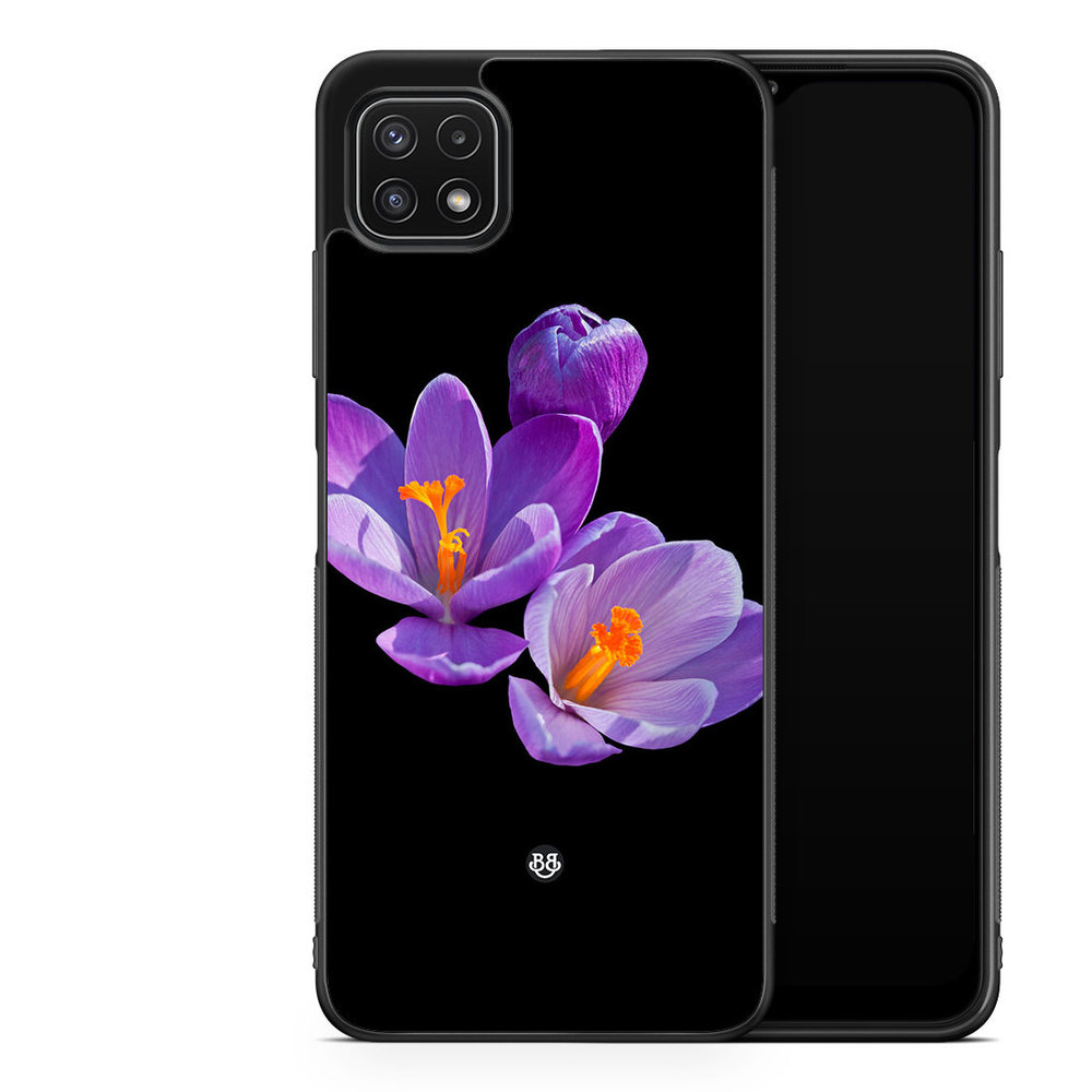 Samsung Galaxy A22 5G Case - Purple Flowers