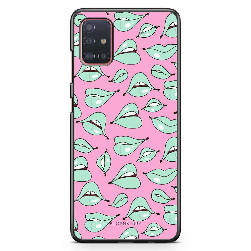 Samsung Galaxy A51 Case - Green Lips