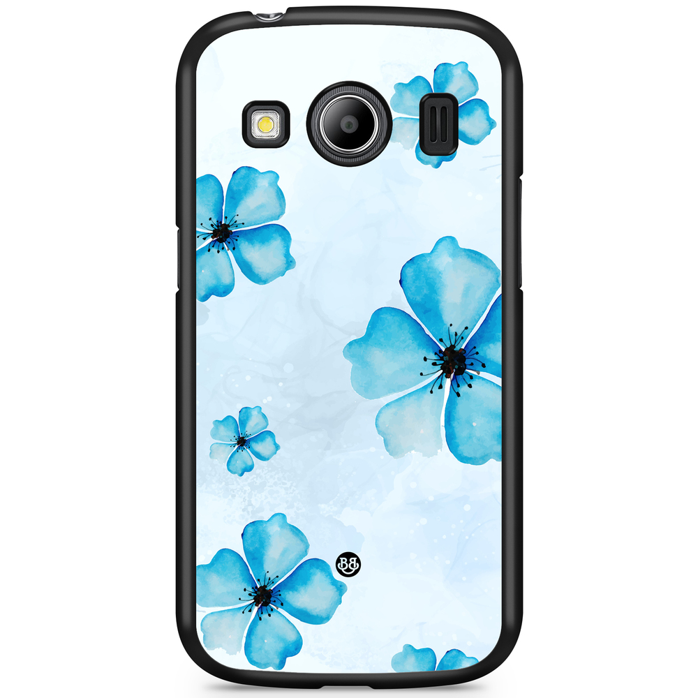 Samsung Galaxy Ace 4 Case - WILD BLOOM - Blue Bloom