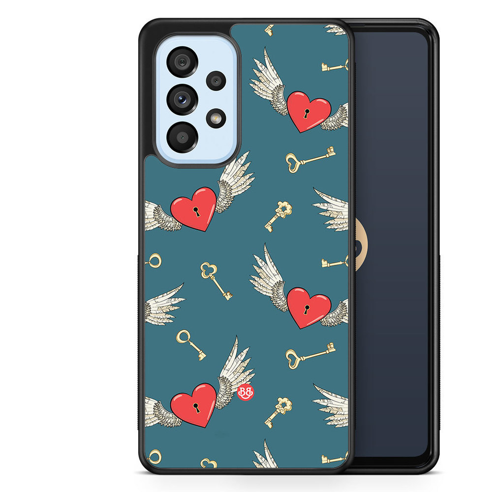 Samsung Galaxy A53 5G Case - Hearts and Wings