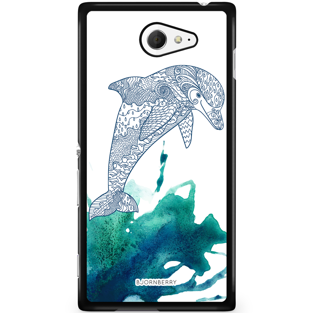 Sony Xperia M2 Aqua Case - Mandala Dolphine