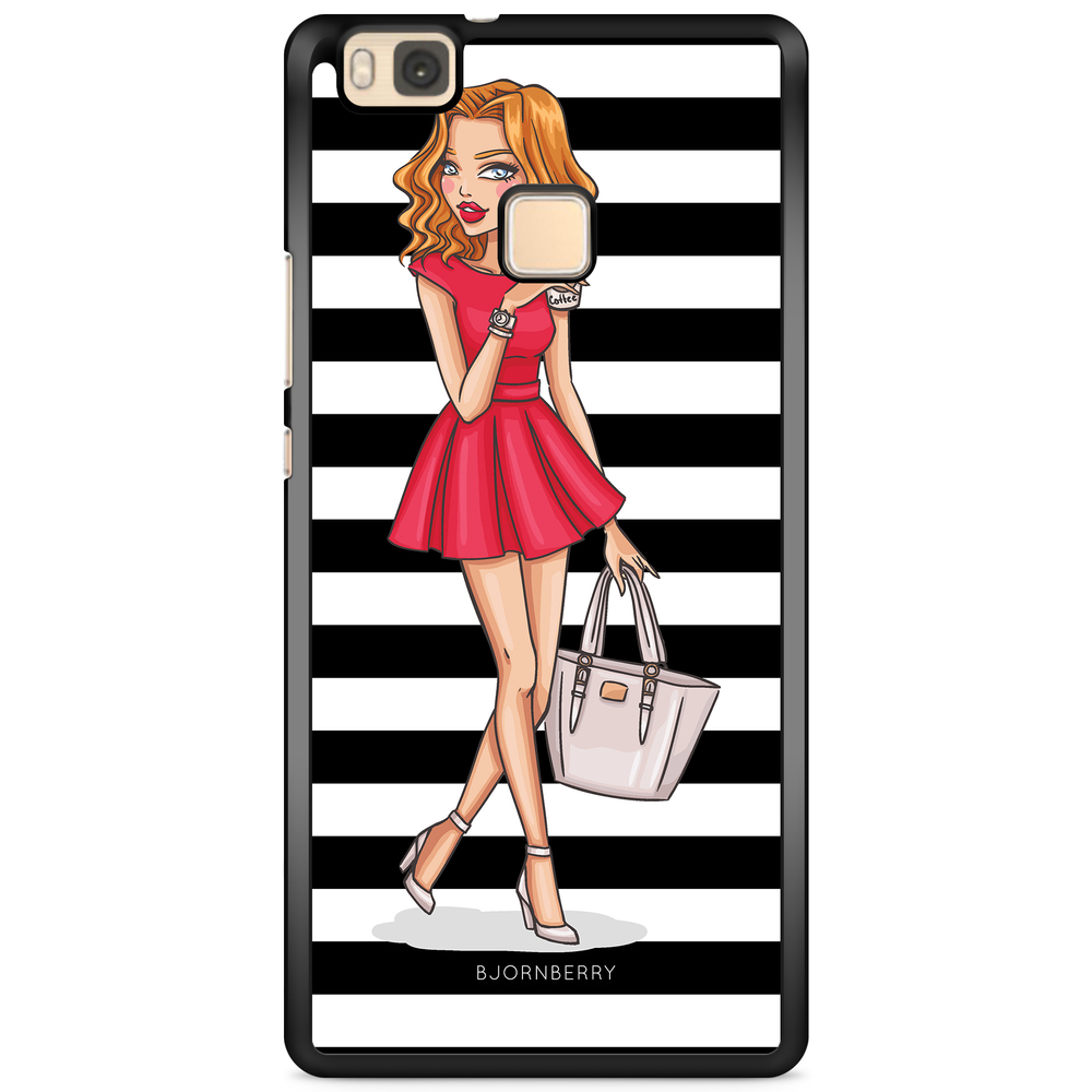 Huawei P9 Lite Case - Fashion Girl Red