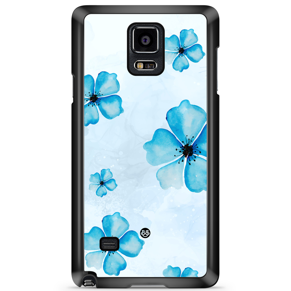 Samsung Galaxy Note 4 Case - WILD BLOOM - Blue Bloom