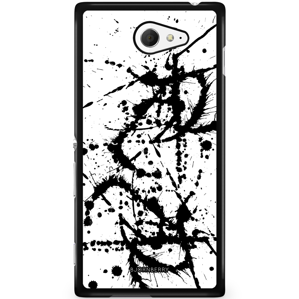 Sony Xperia M2 Aqua Case - Black Blot