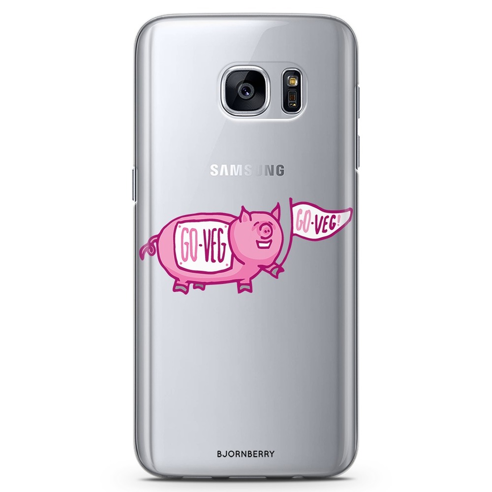 Samsung Galaxy S6 TPU Case - Pink Pig