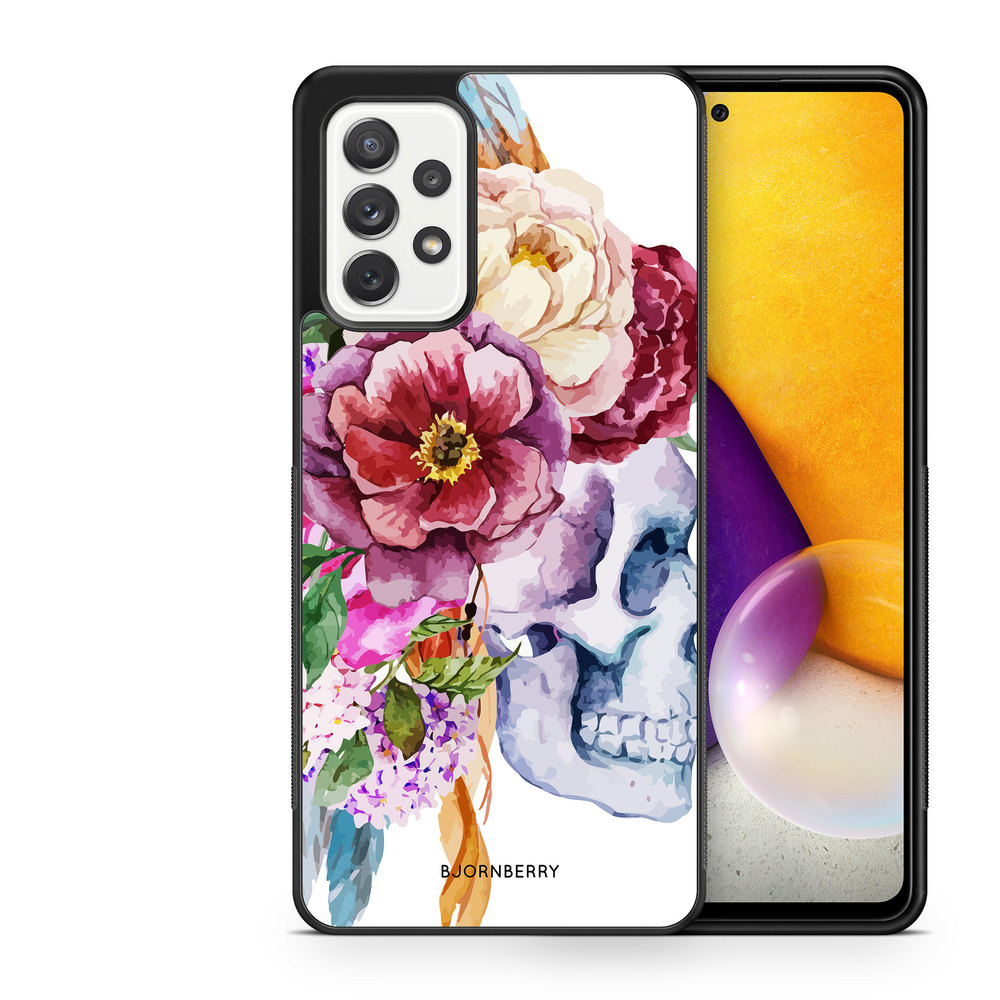 Samsung Galaxy A52/A52s 5G Case - Skull & Flowers