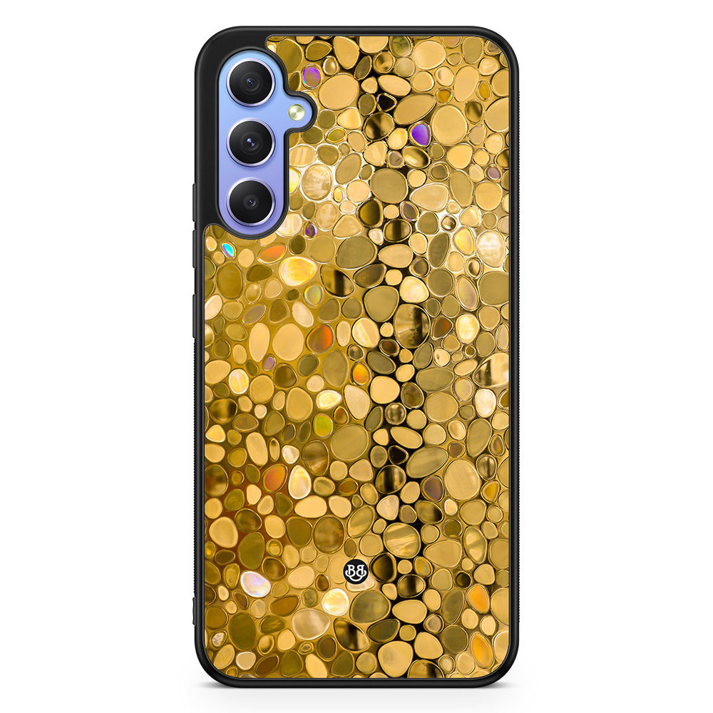Samsung Galaxy A34 5G Case - Stained Glass Gold
