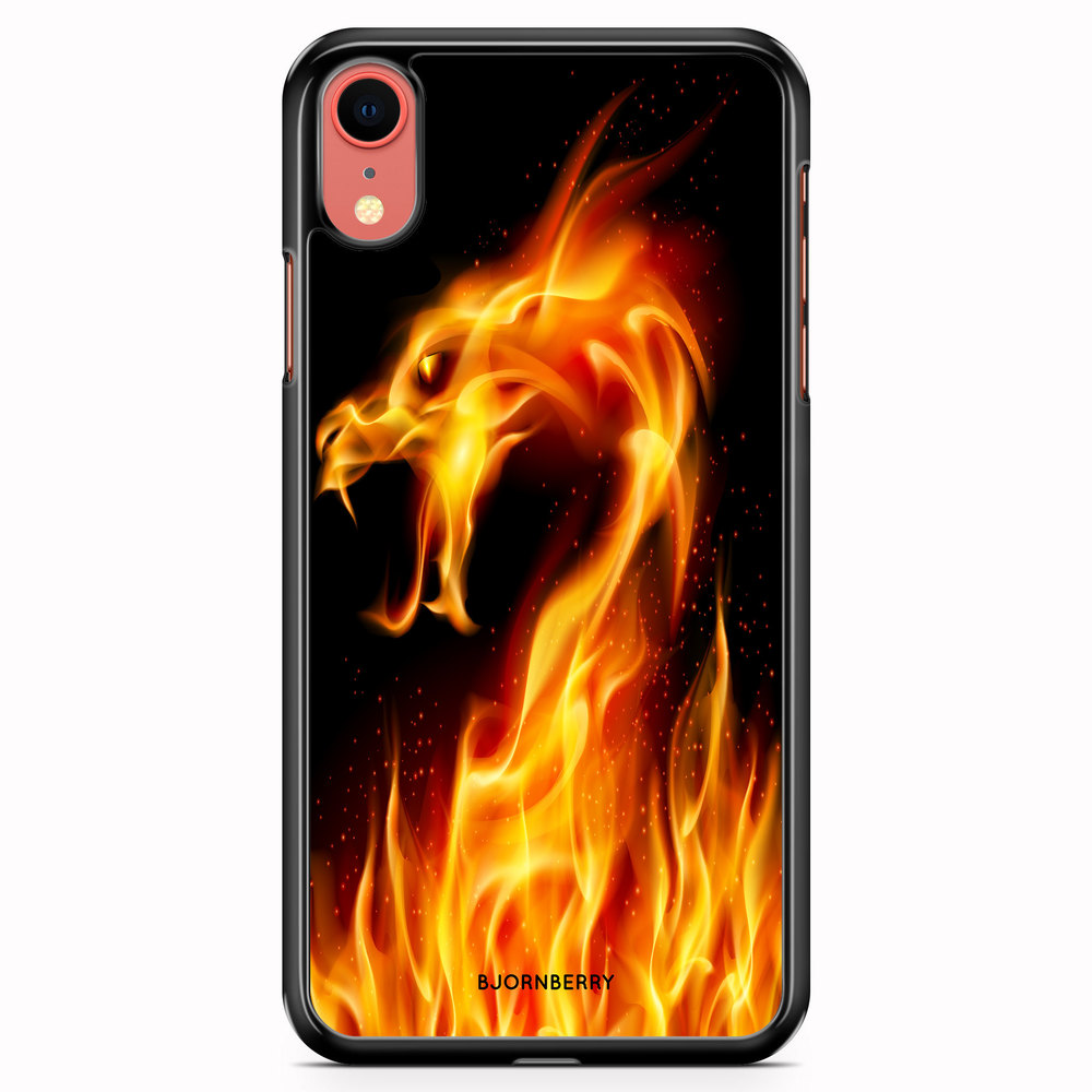 iPhone XR Case - Flames Dragon