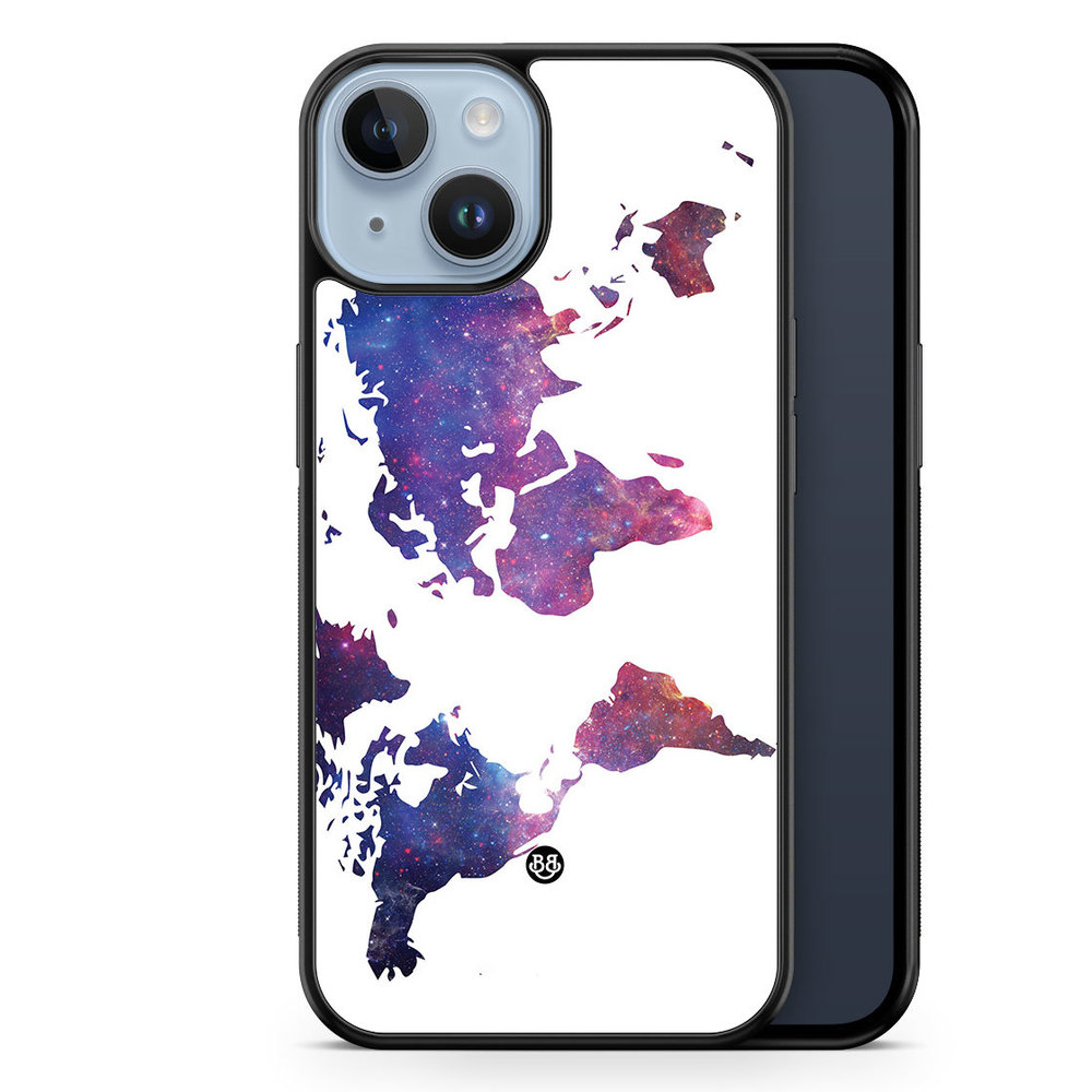 iPhone 14 Plus Case - World Map Space