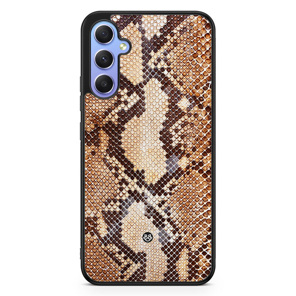 Samsung Galaxy A34 5G Case - Snakeskin Brown