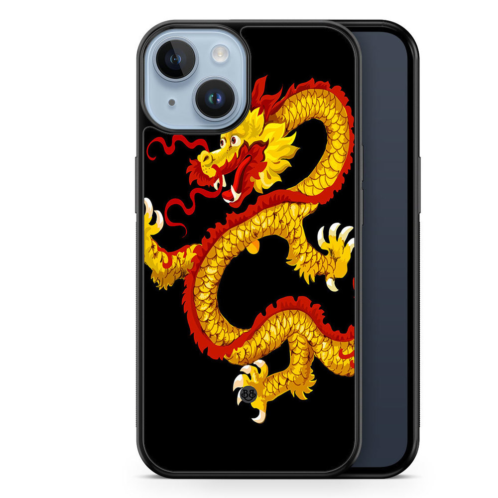 iPhone 14 Plus Case - Yellow Dragon