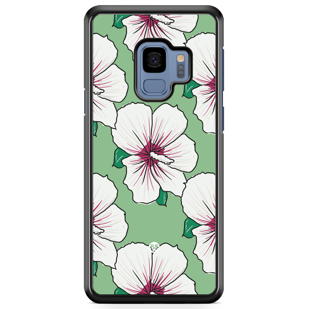 Samsung Galaxy S9 Case - Creamy White Flowers