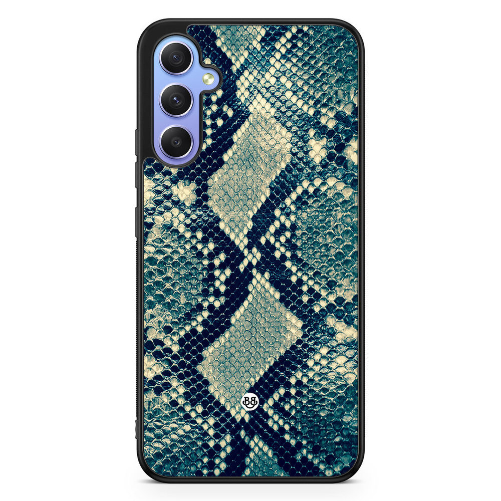 Samsung Galaxy A34 5G Case - Blue Snakeskin