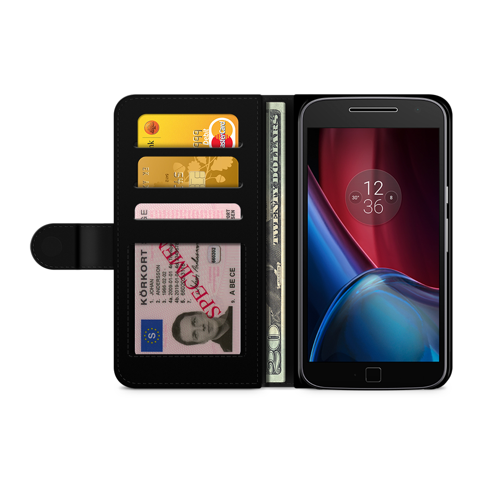 Motorola Moto G4/G4 Plus Wallet Case - Circular Pattern - 2