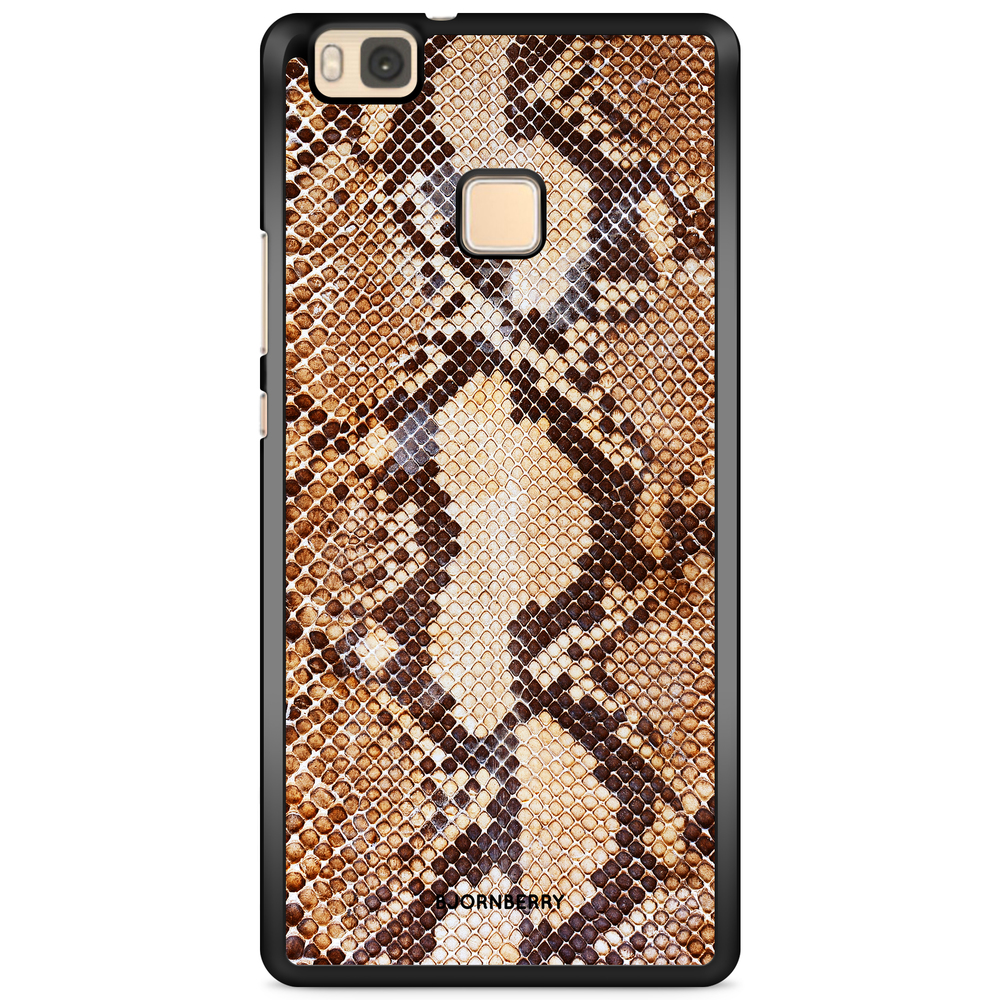 Huawei P9 Lite Case - Snakeskin Brown