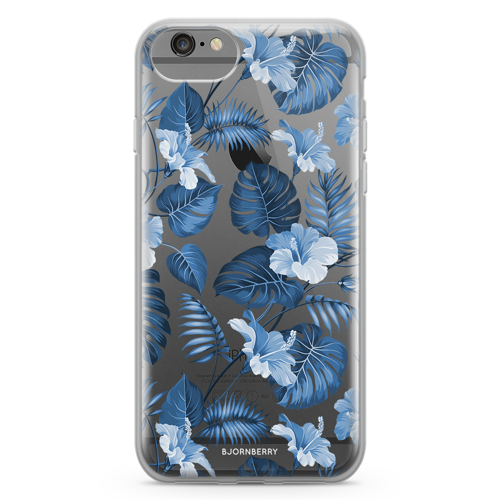 iPhone 6/6s Fashion Skal - Blå Blommor