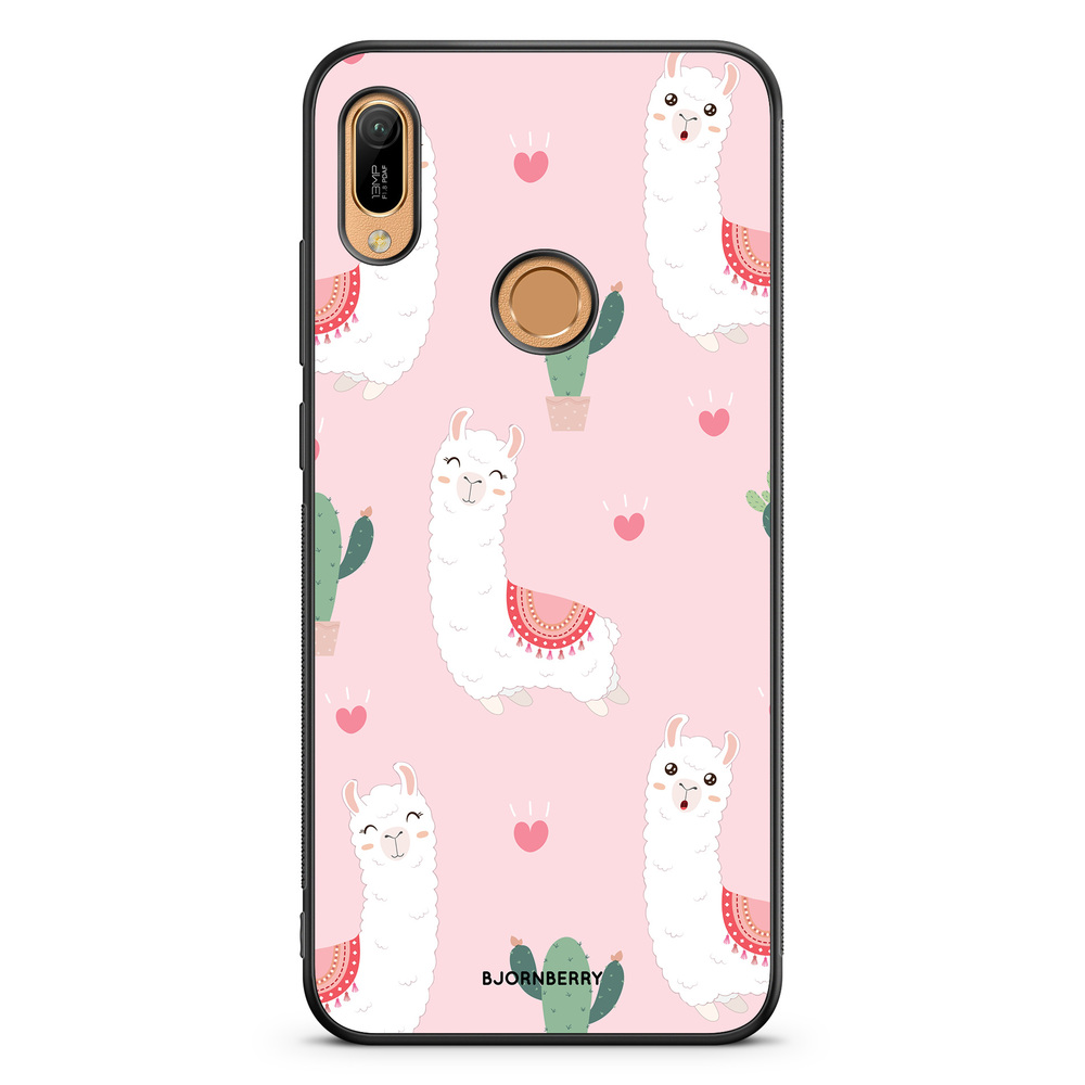 Huawei Y6 2019 Case - Llama Pattern