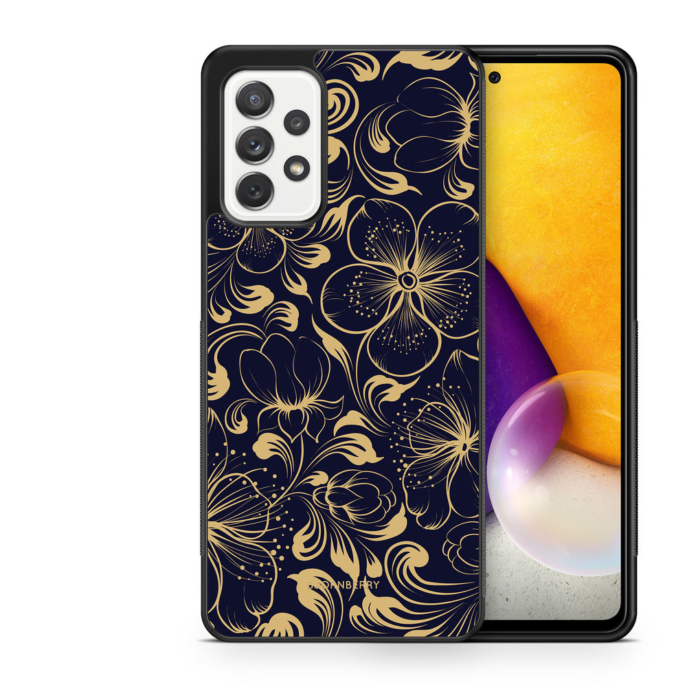 Samsung Galaxy A52/A52s 5G Case - Dark Blue Flowers