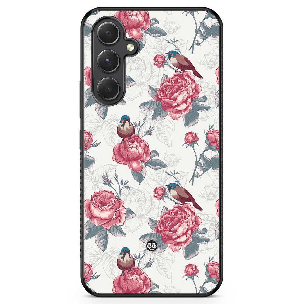 Samsung Galaxy A54 5G Case - Roses and Birds