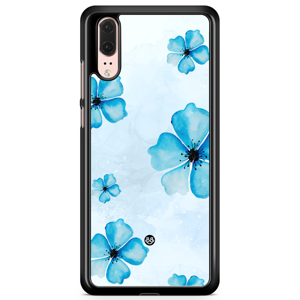 Huawei P20 Case - WILD BLOOM - Blue Bloom