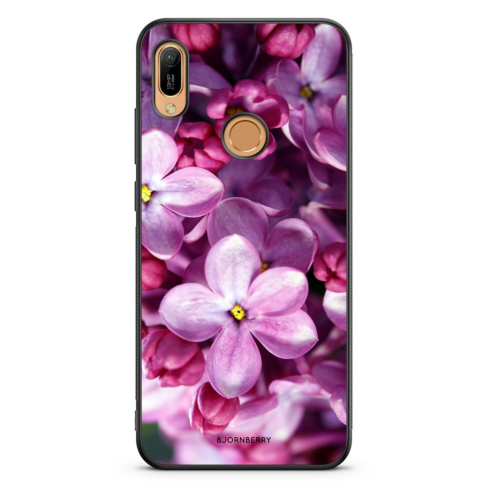 Huawei Y6 2019 Case - Purple Spring Flower